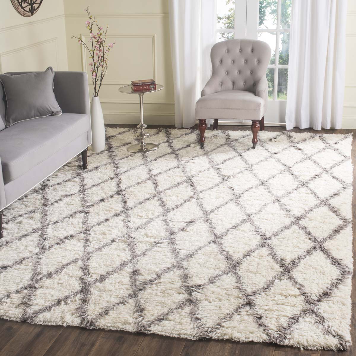 Safavieh Kenya 712 Rug, KNY712 - Ivory / Grey