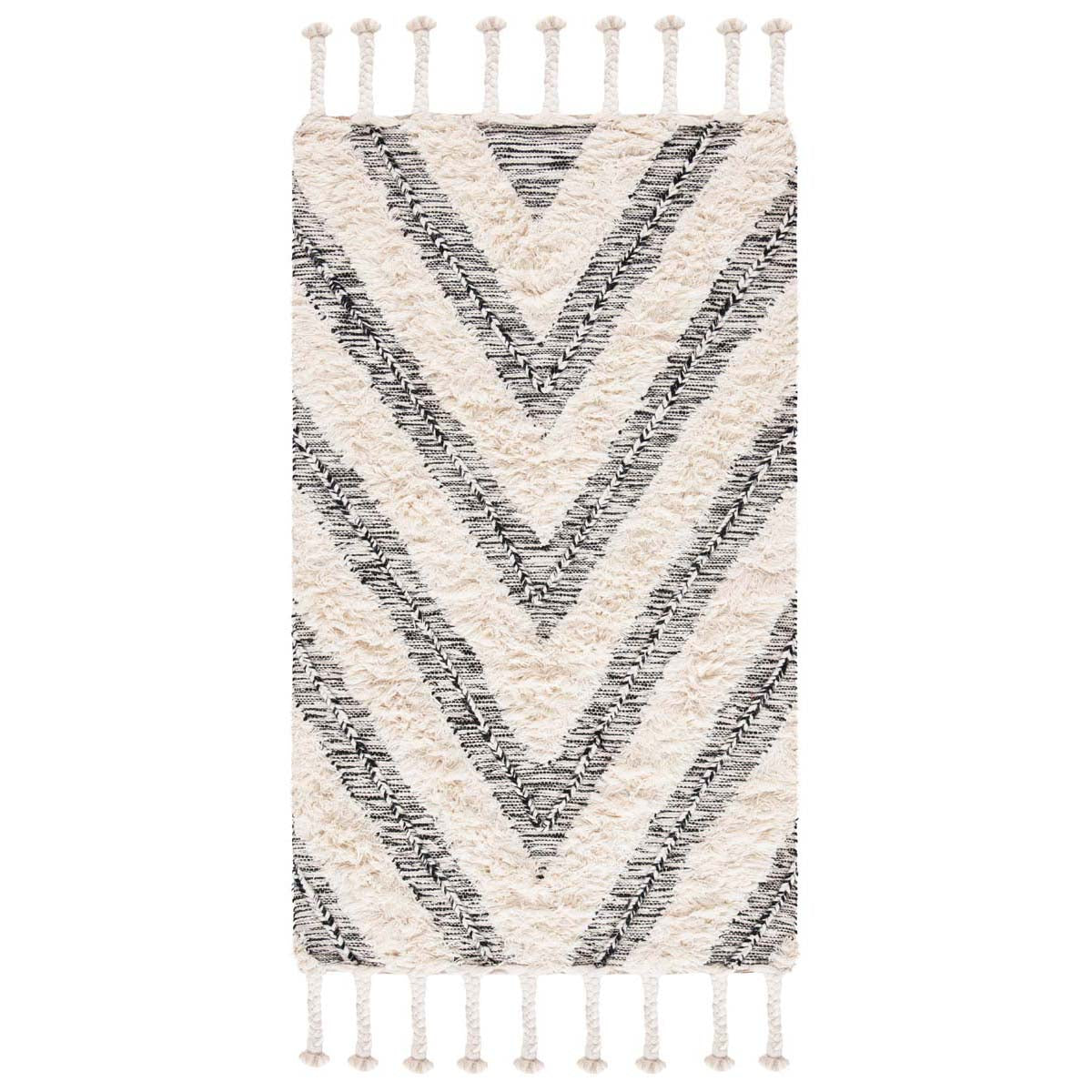 Safavieh Kenya 901 Rug, KNY901 - Black / Ivory