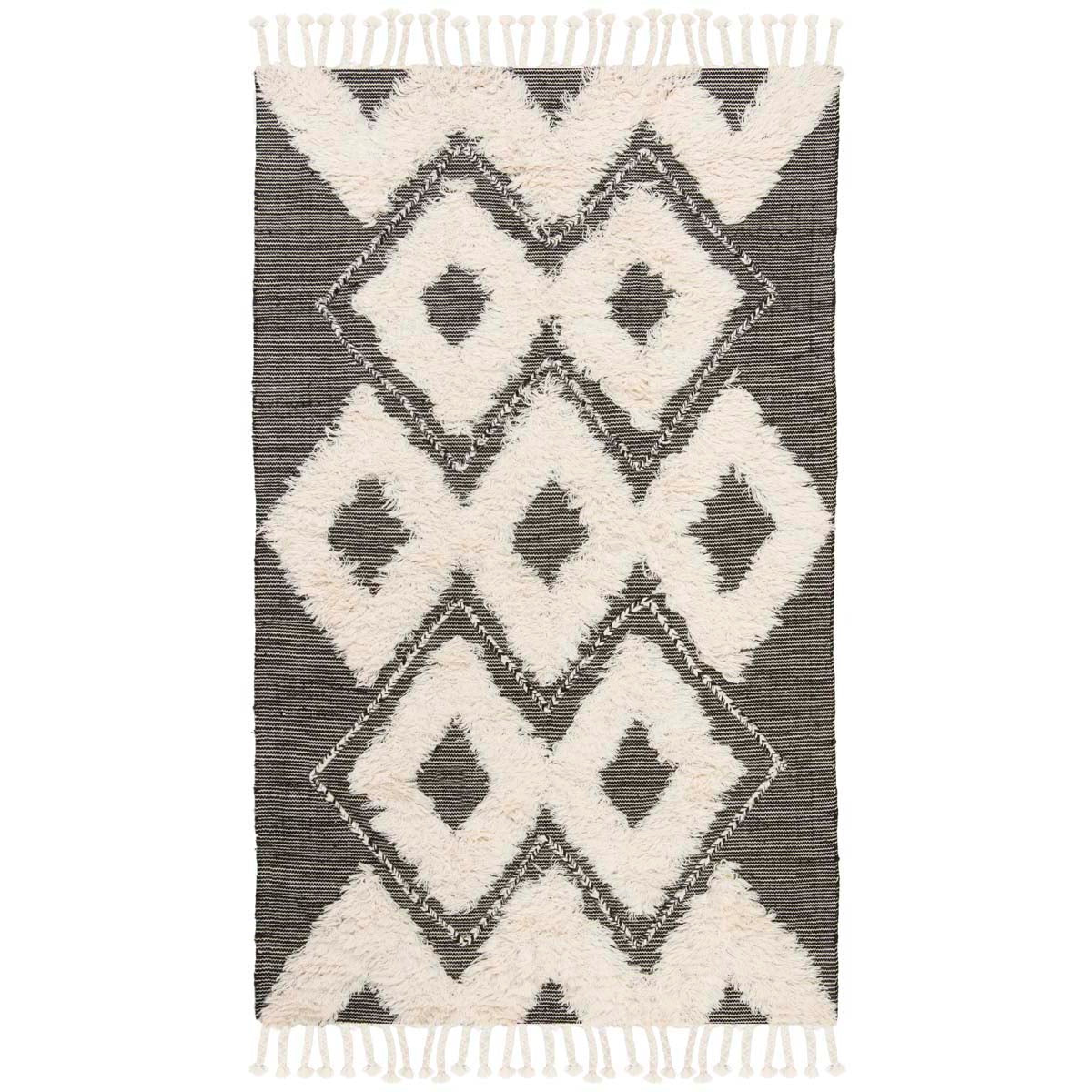 Safavieh Kenya 903 Rug, KNY903 - Black / Ivory