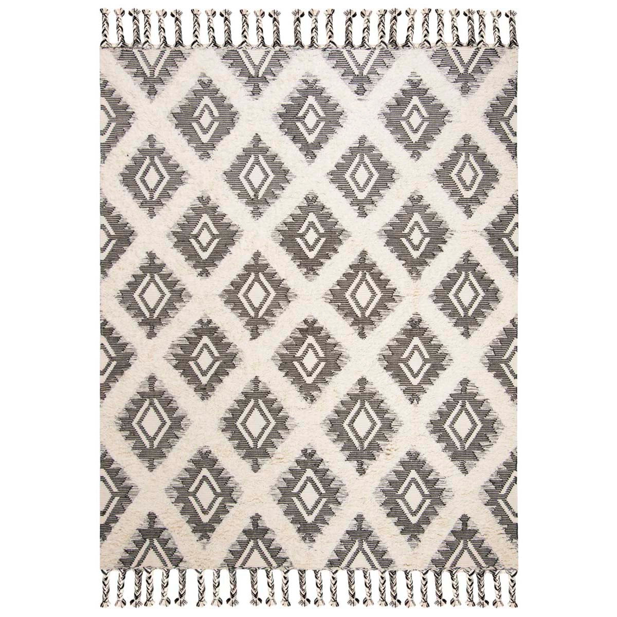 Safavieh Kenya 910 Rug, KNY910 - Black / Ivory