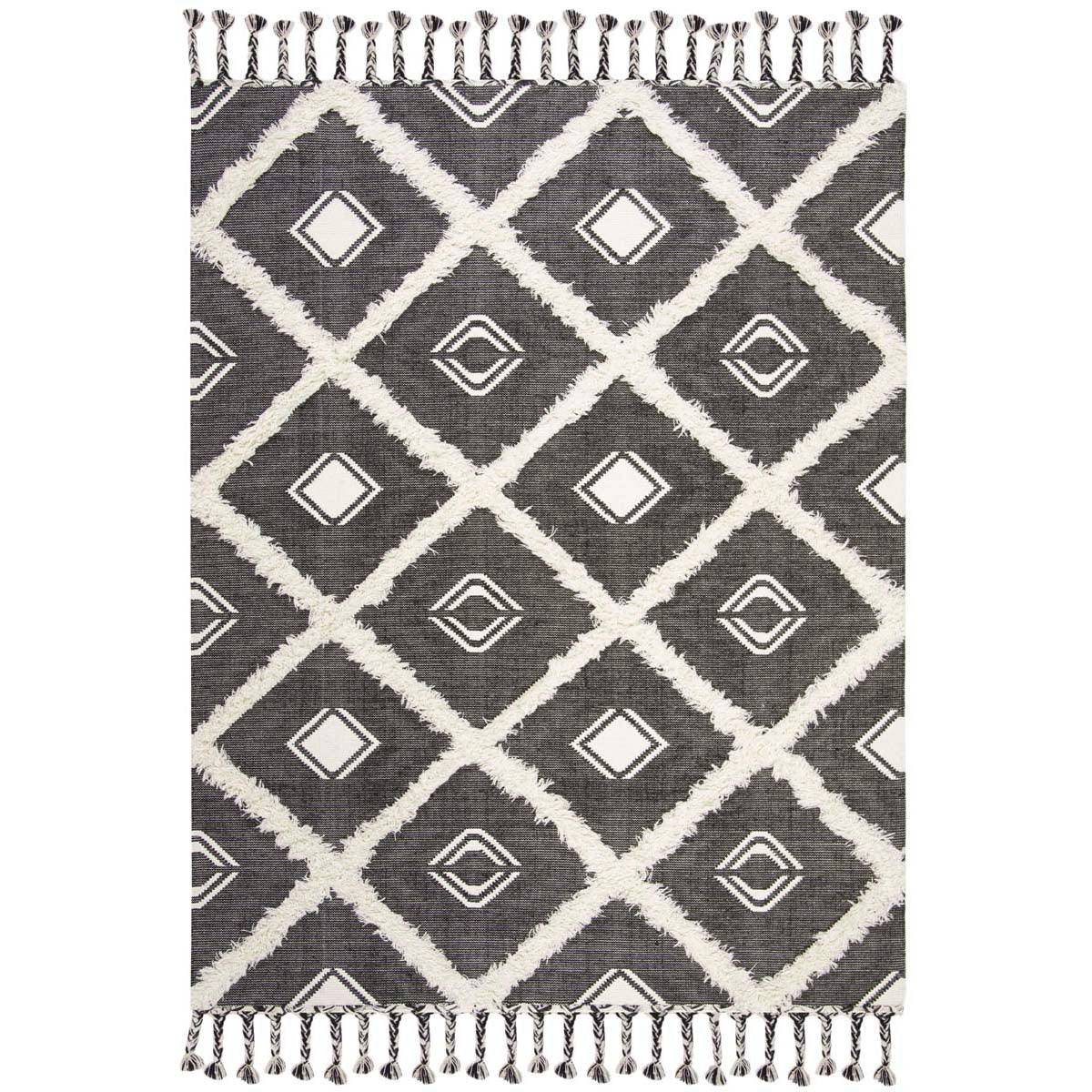 Safavieh Kenya 950 Rug, KNY950 - Black / Ivory