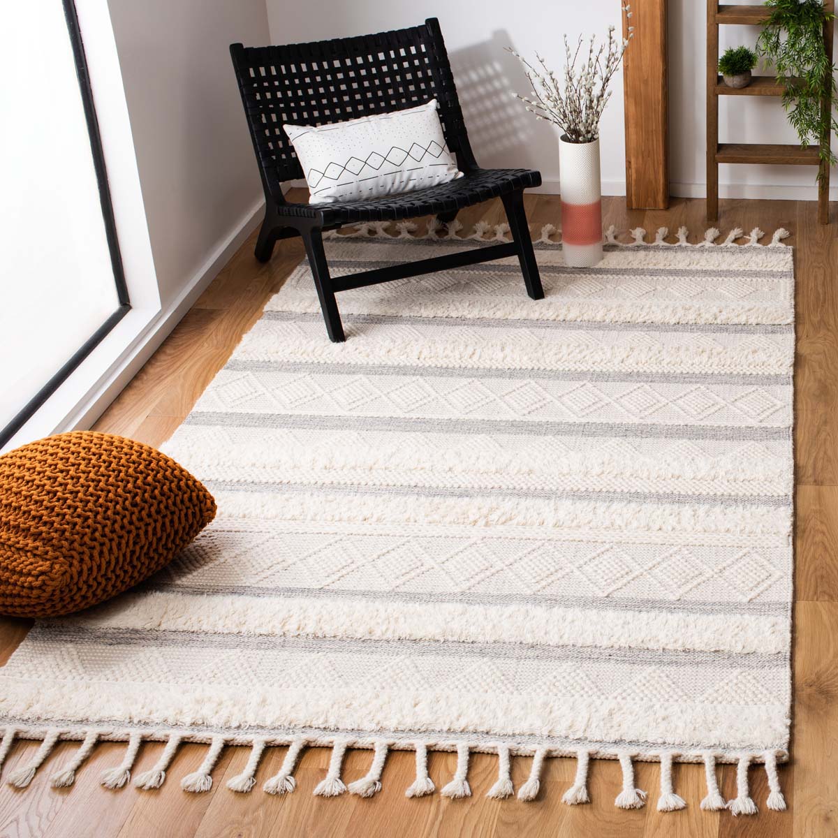 Safavieh Kenya 959 Rug, KNY959 - Ivory / Grey