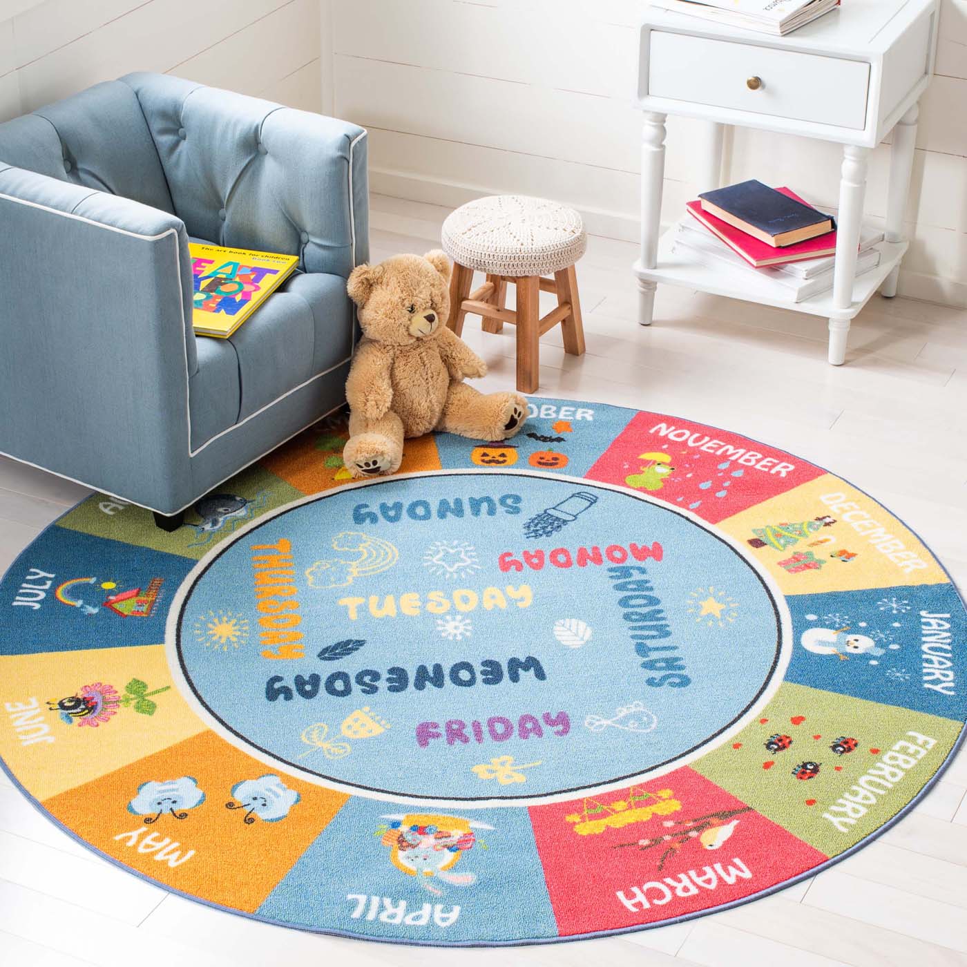 Safavieh Kids Playhouse 224 Rug, KPH224 - Blue / Green