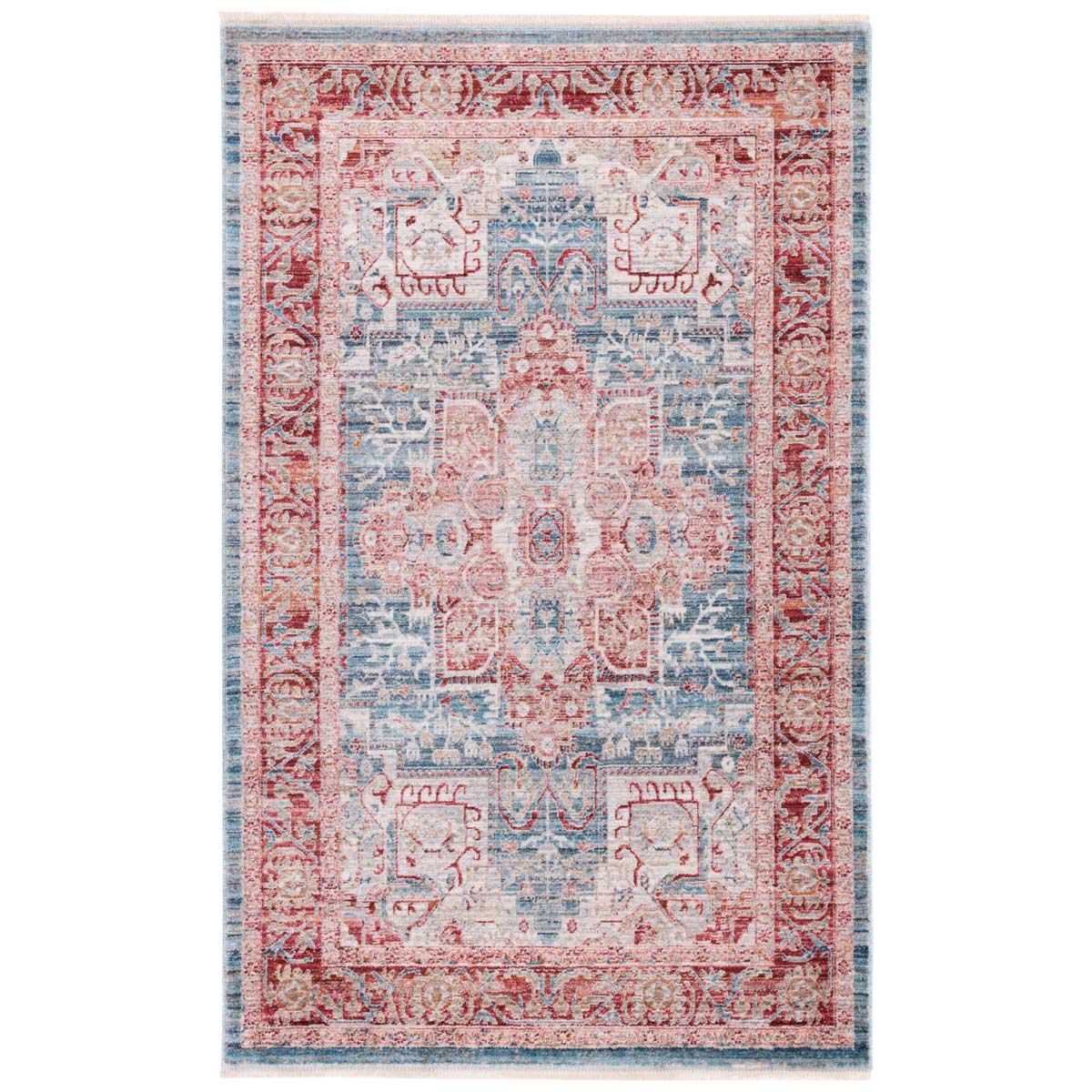 Safavieh Kenitra 600 659 Rug, KRA659 - Blue / Red