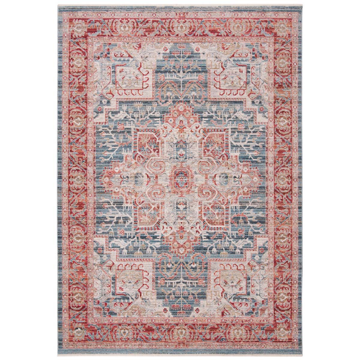 Safavieh Kenitra 600 659 Rug, KRA659 - Blue / Red