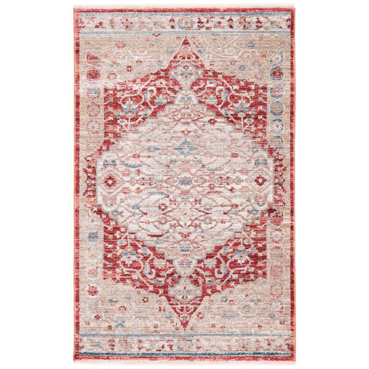 Safavieh Kenitra 600 661 Rug, KRA661 - Red / Beige