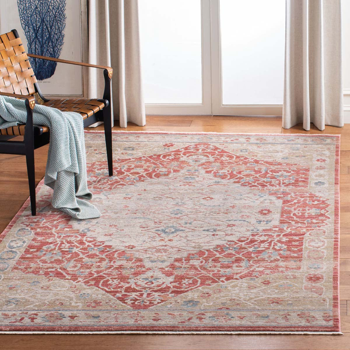 Safavieh Kenitra 600 661 Rug, KRA661 - Red / Beige