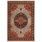 Safavieh Kashan 302 Rug, KSN302 - Ivory / Red