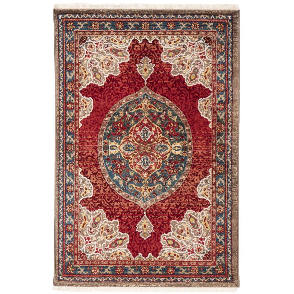 Safavieh Kashan 302 Rug, KSN302 - Red / Blue