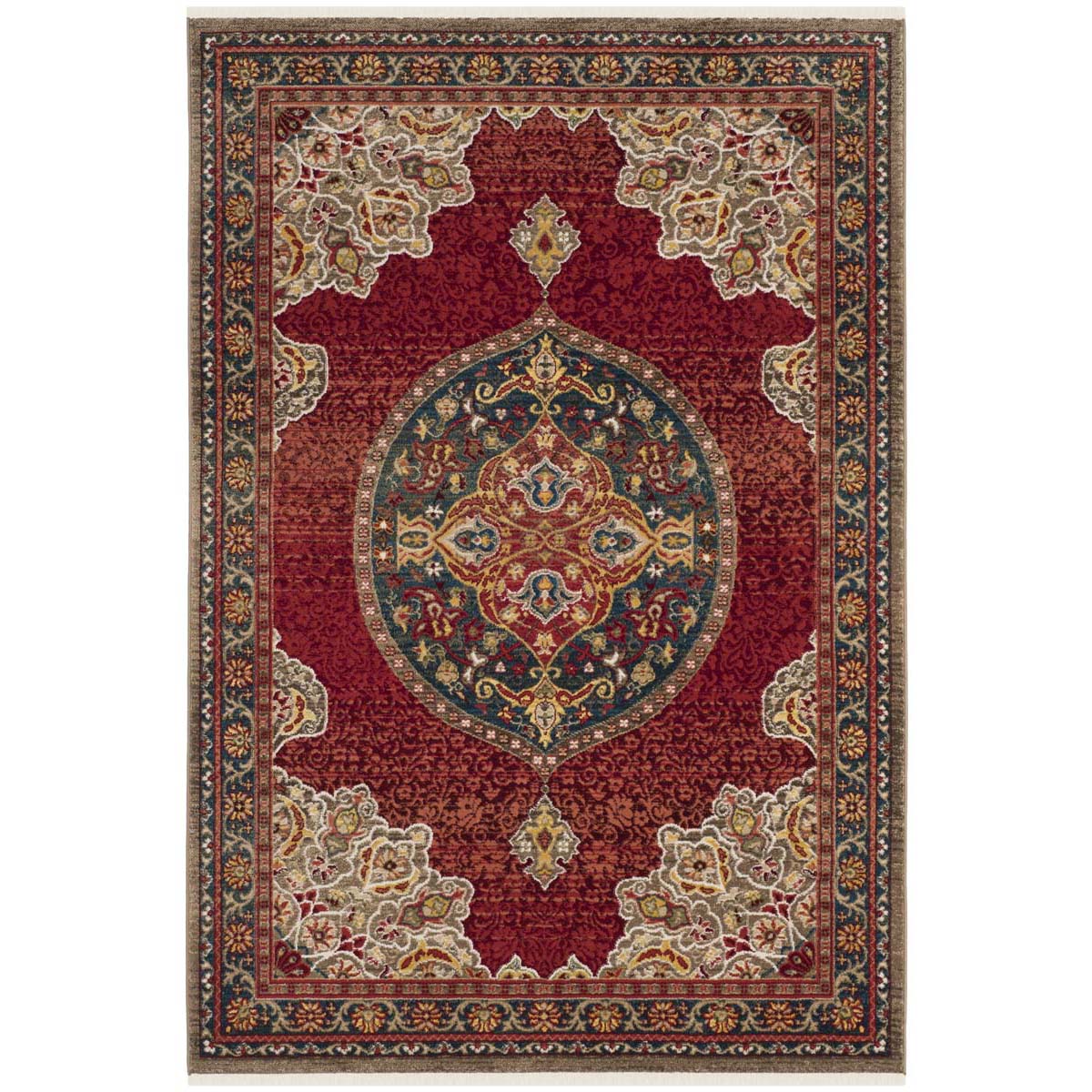 Safavieh Kashan 302 Rug, KSN302 - Red / Blue