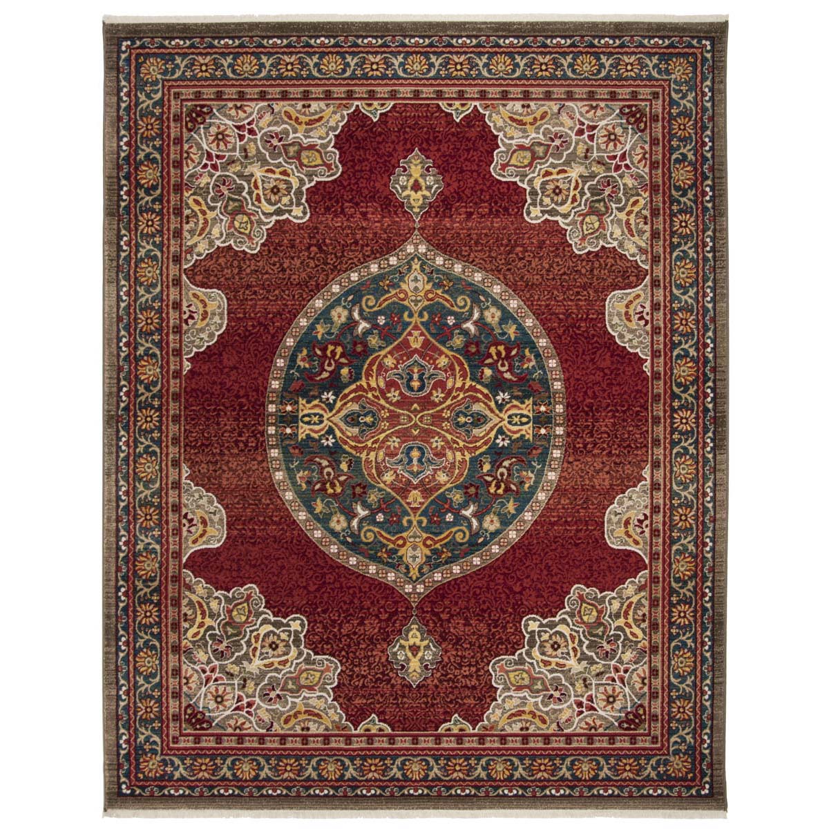 Safavieh Kashan 302 Rug, KSN302 - Red / Blue