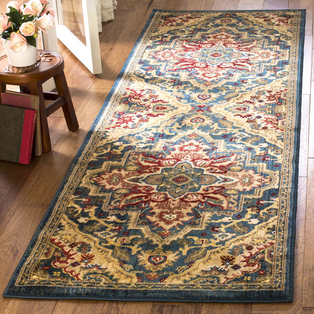 Safavieh Kashan 304 Rug, KSN304 - Blue / Beige