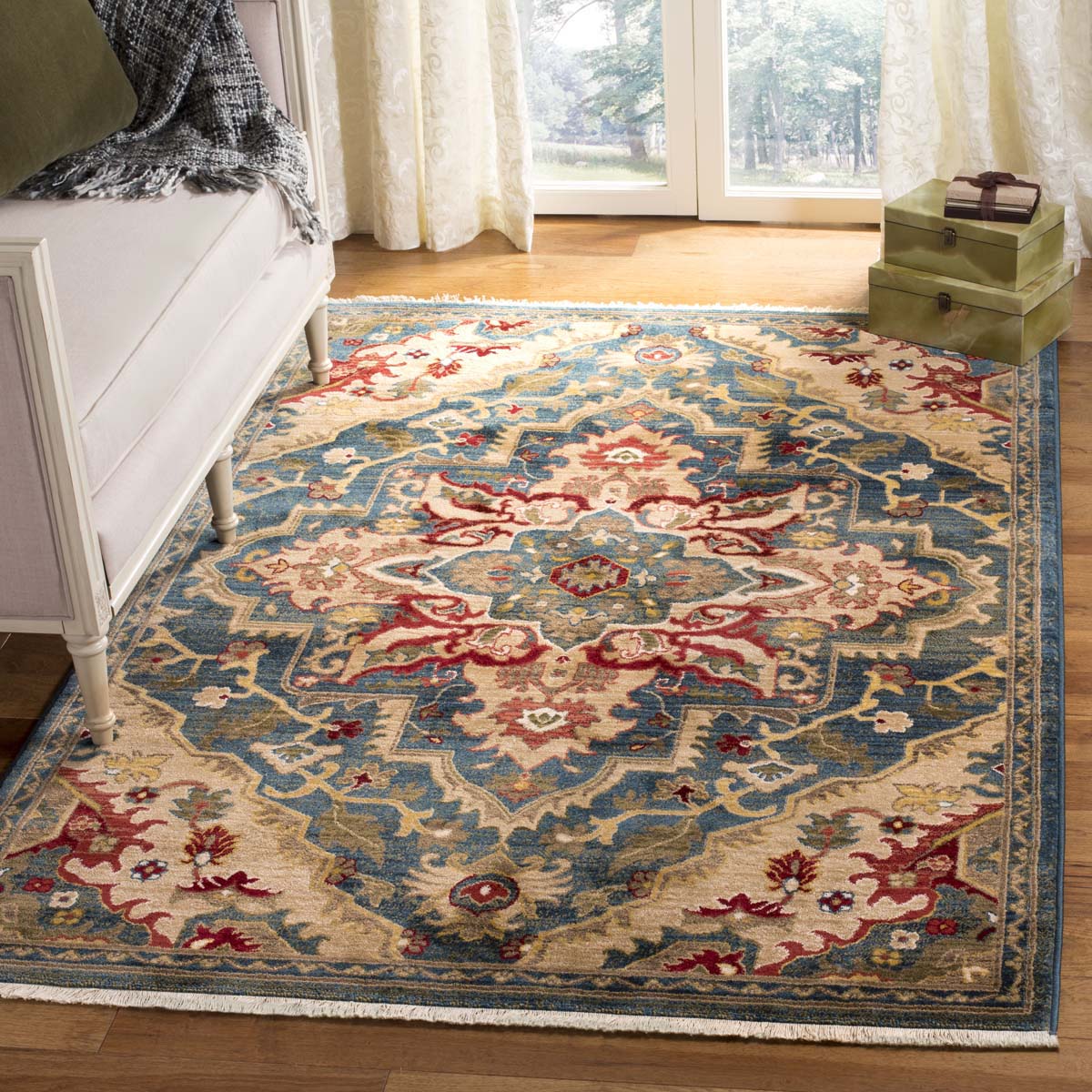 Safavieh Kashan 304 Rug, KSN304 - Blue / Beige