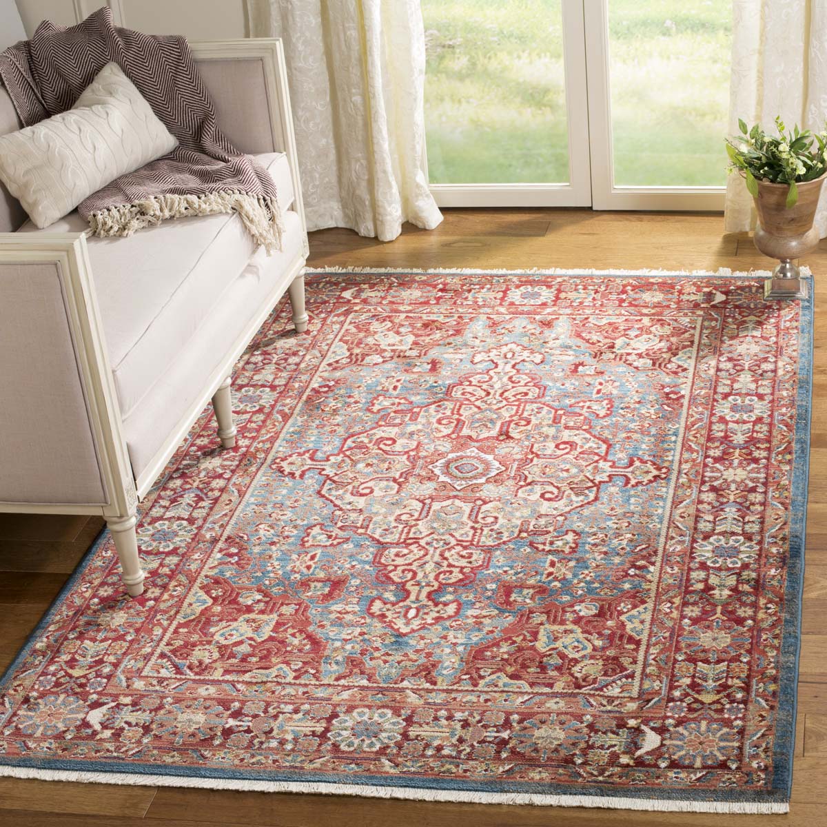 Safavieh Kashan 305 Rug, KSN305 - Blue / Red