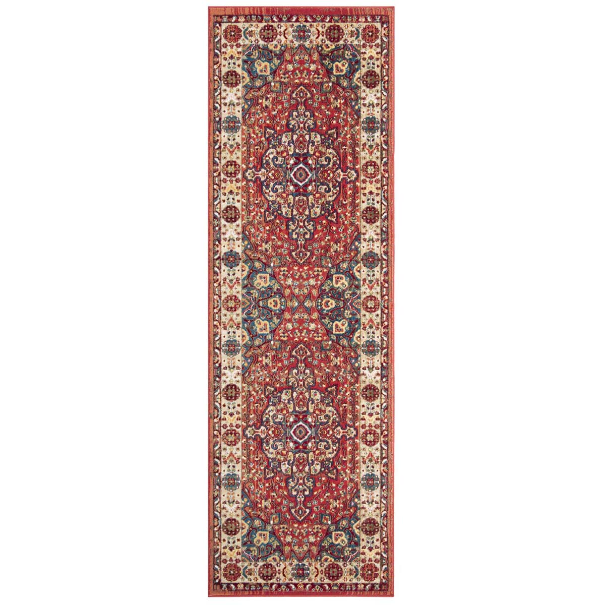 Safavieh Kashan 305 Rug, KSN305 - Red / Ivory