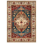 Safavieh Kashan 306 Rug, KSN306 - Ivory / Blue