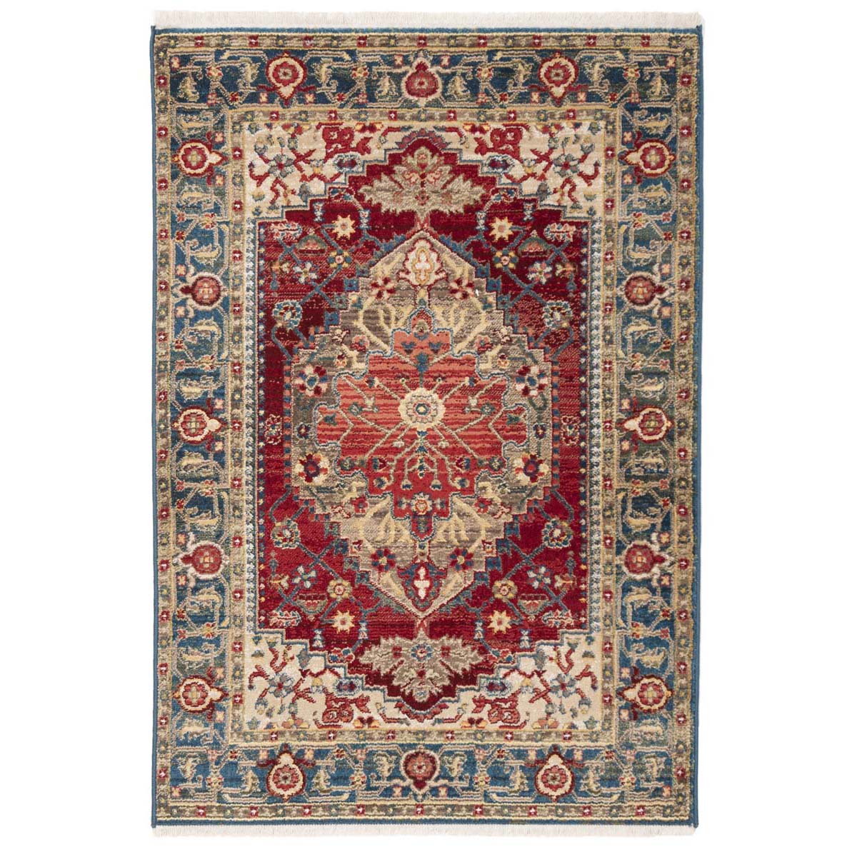 Safavieh Kashan 306 Rug, KSN306 - Blue / Red