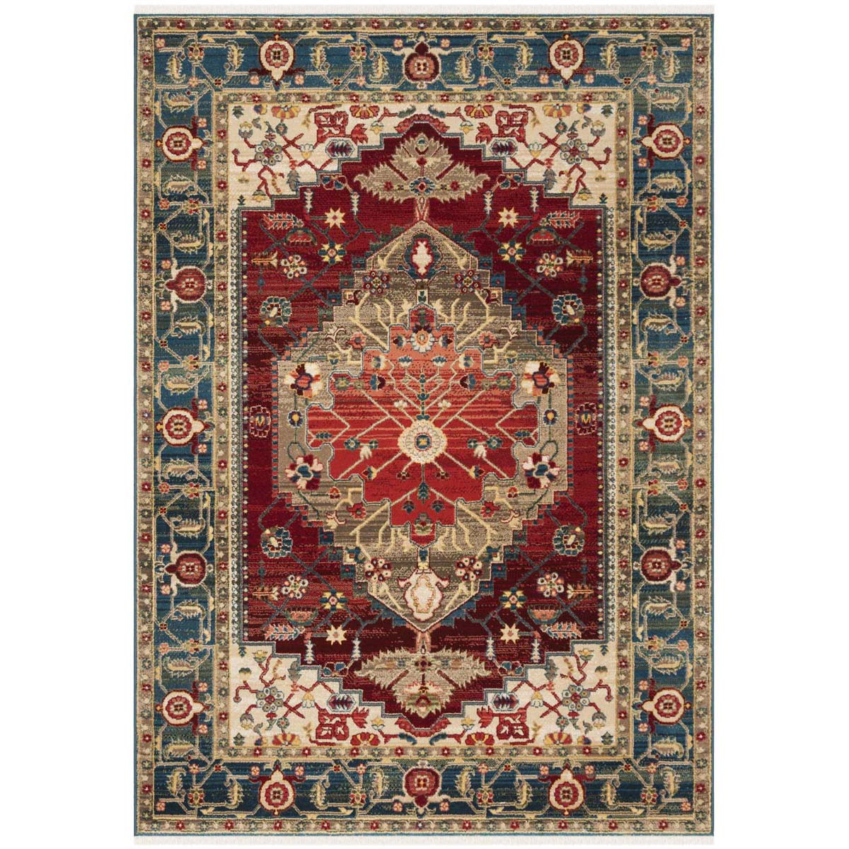 Safavieh Kashan 306 Rug, KSN306 - Blue / Red