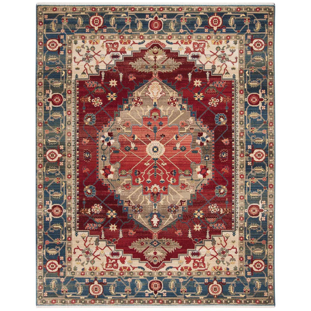 Safavieh Kashan 306 Rug, KSN306 - Blue / Red