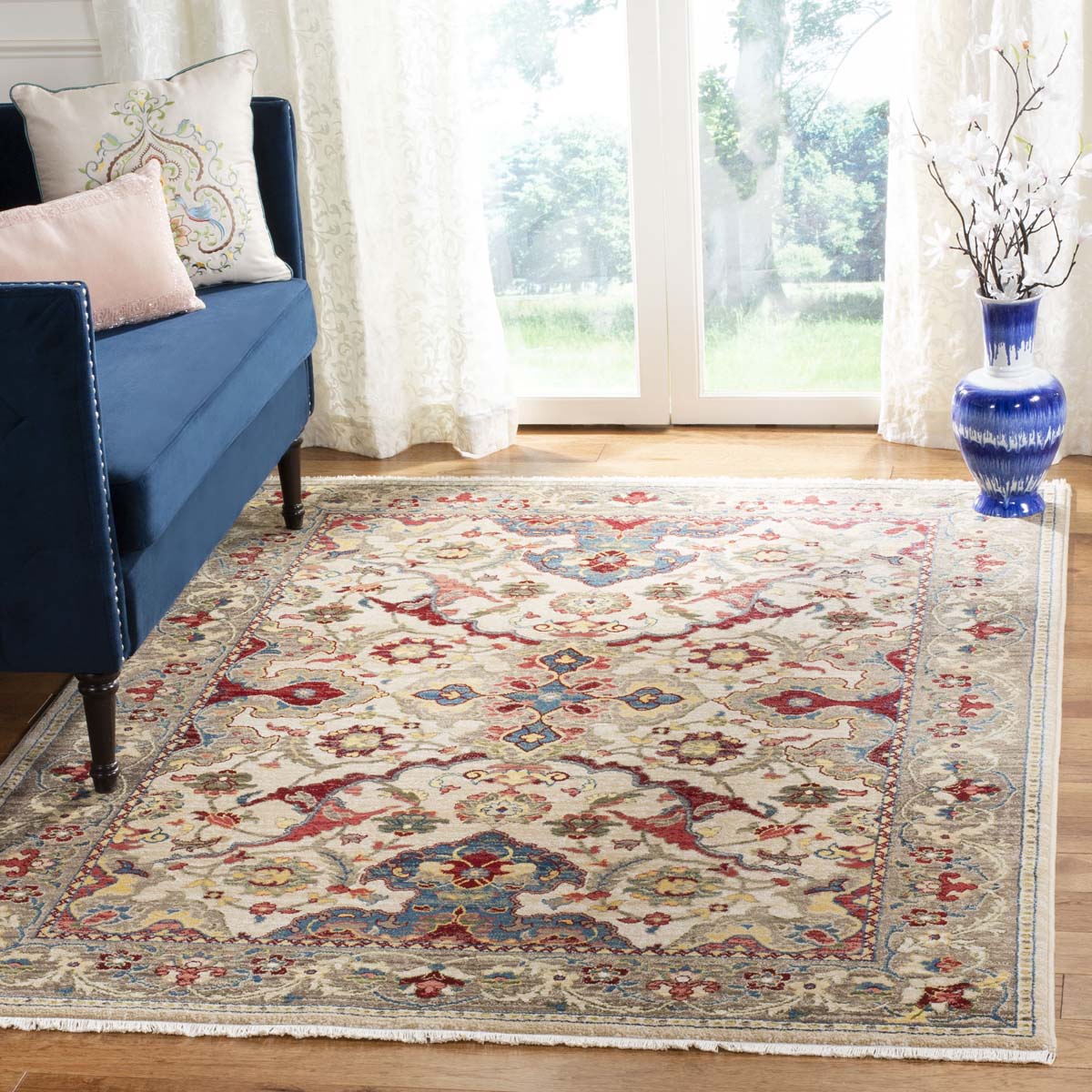 Safavieh Kashan 307 Rug, KSN307 - Ivory / Taupe