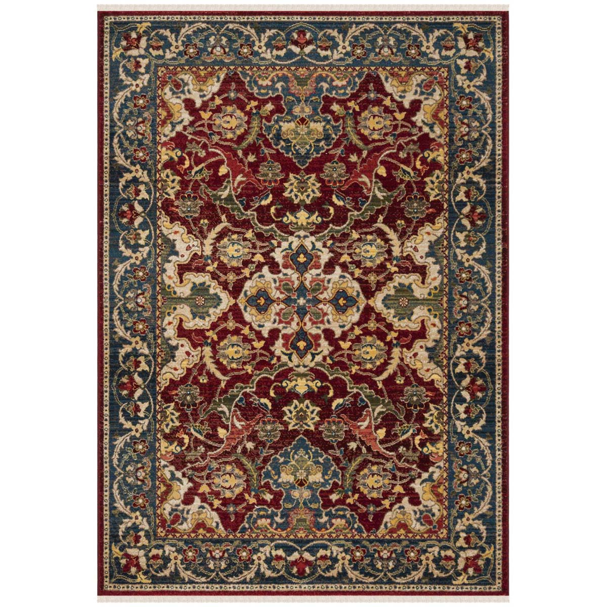 Safavieh Kashan 307 Rug, KSN307 - Red / Blue