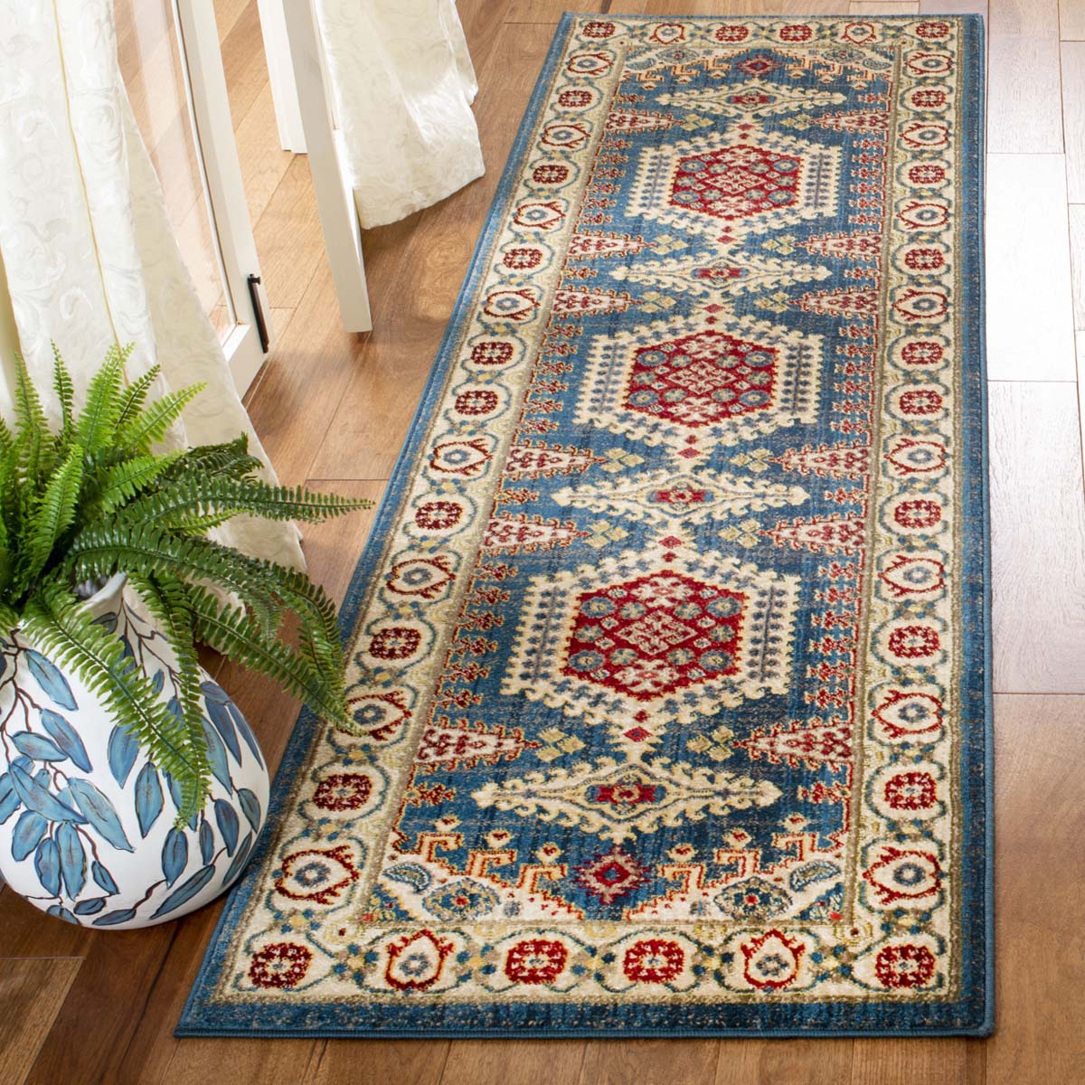 Safavieh Kashan 308 Rug, KSN308 - Navy Blue / Ivory