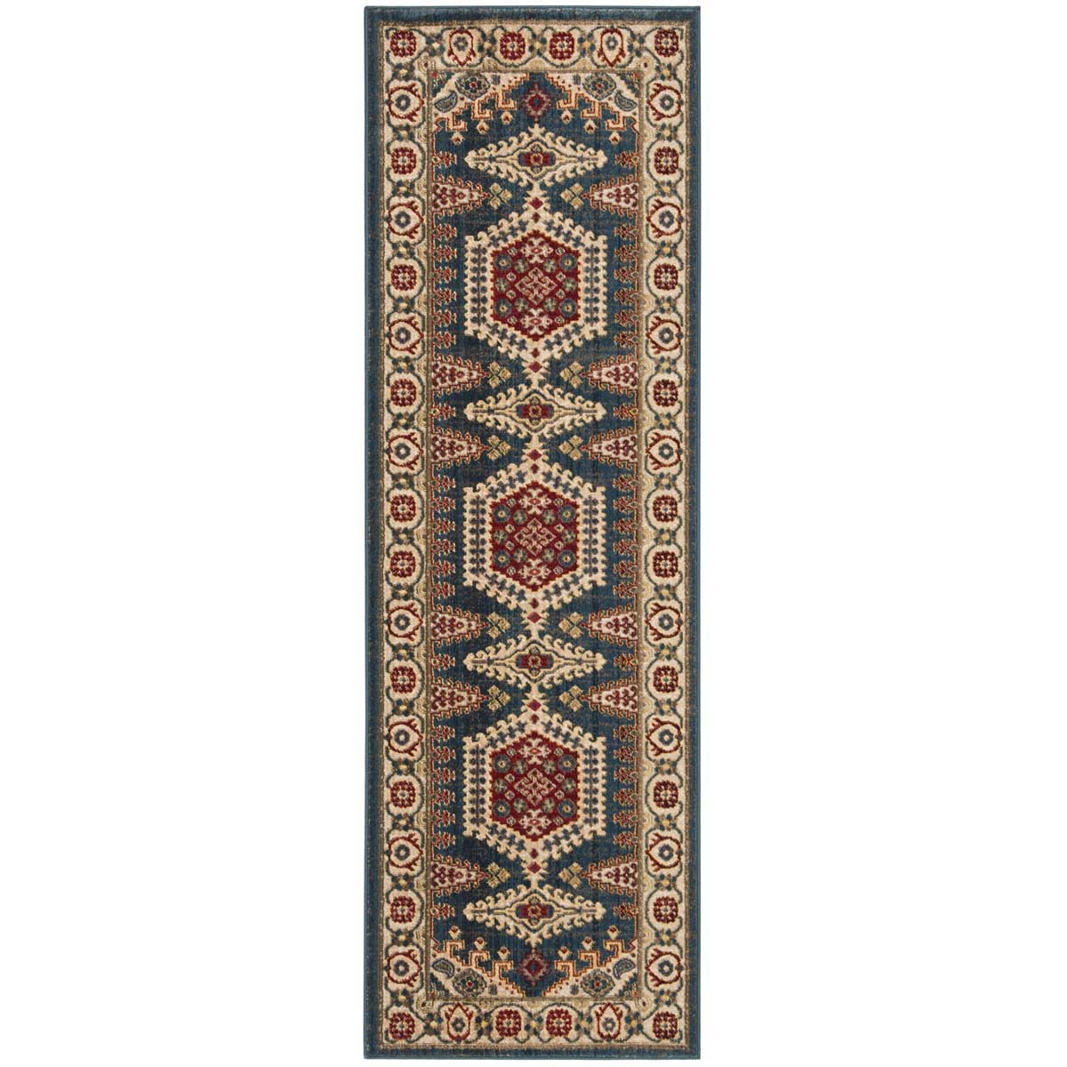 Safavieh Kashan 308 Rug, KSN308 - Navy Blue / Ivory