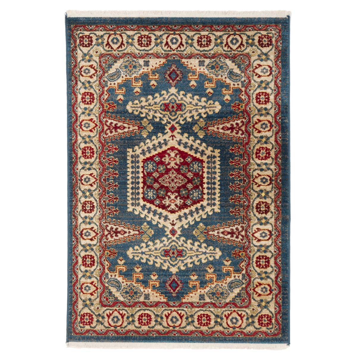 Safavieh Kashan 308 Rug, KSN308 - Navy Blue / Ivory