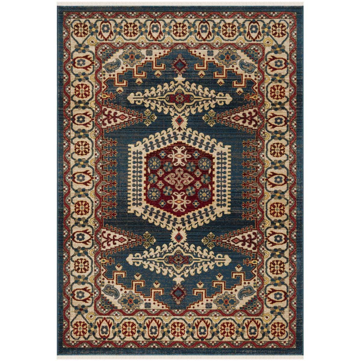 Safavieh Kashan 308 Rug, KSN308 - Navy Blue / Ivory