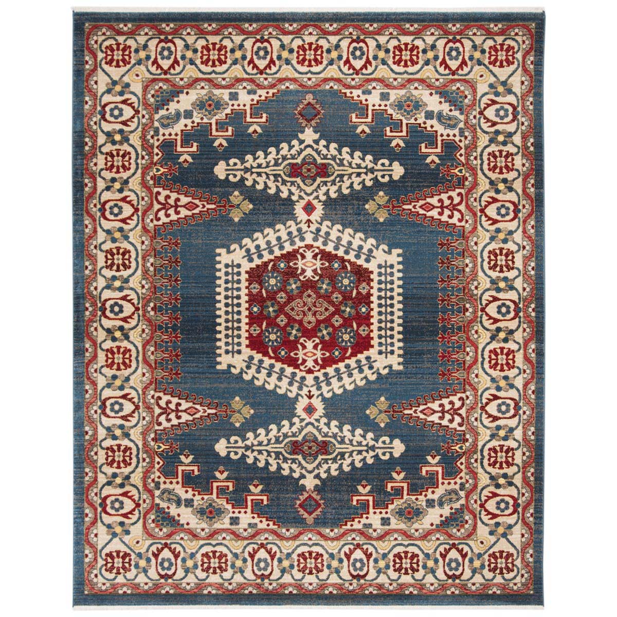 Safavieh Kashan 308 Rug, KSN308 - Navy Blue / Ivory