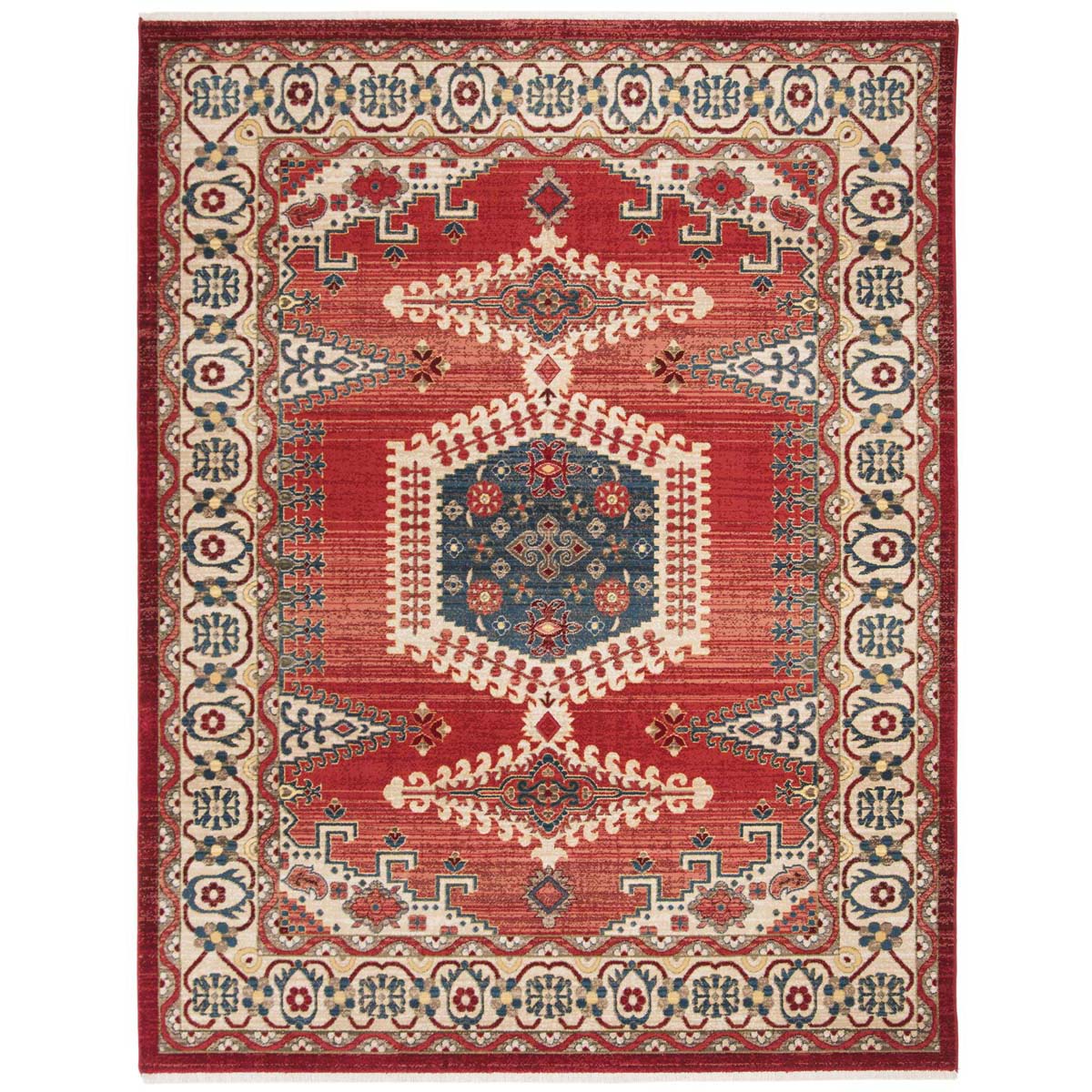 Safavieh Kashan 308 Rug, KSN308 - Red / Ivory