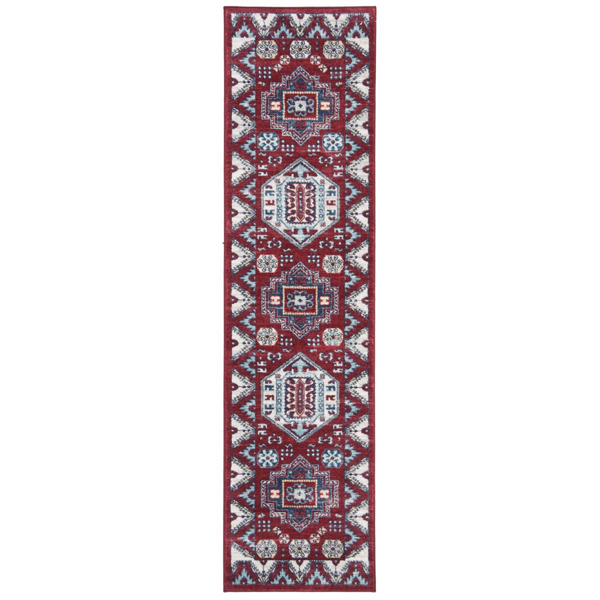 Safavieh Kazak 100 118 Rug, KZK118 - Red / Blue