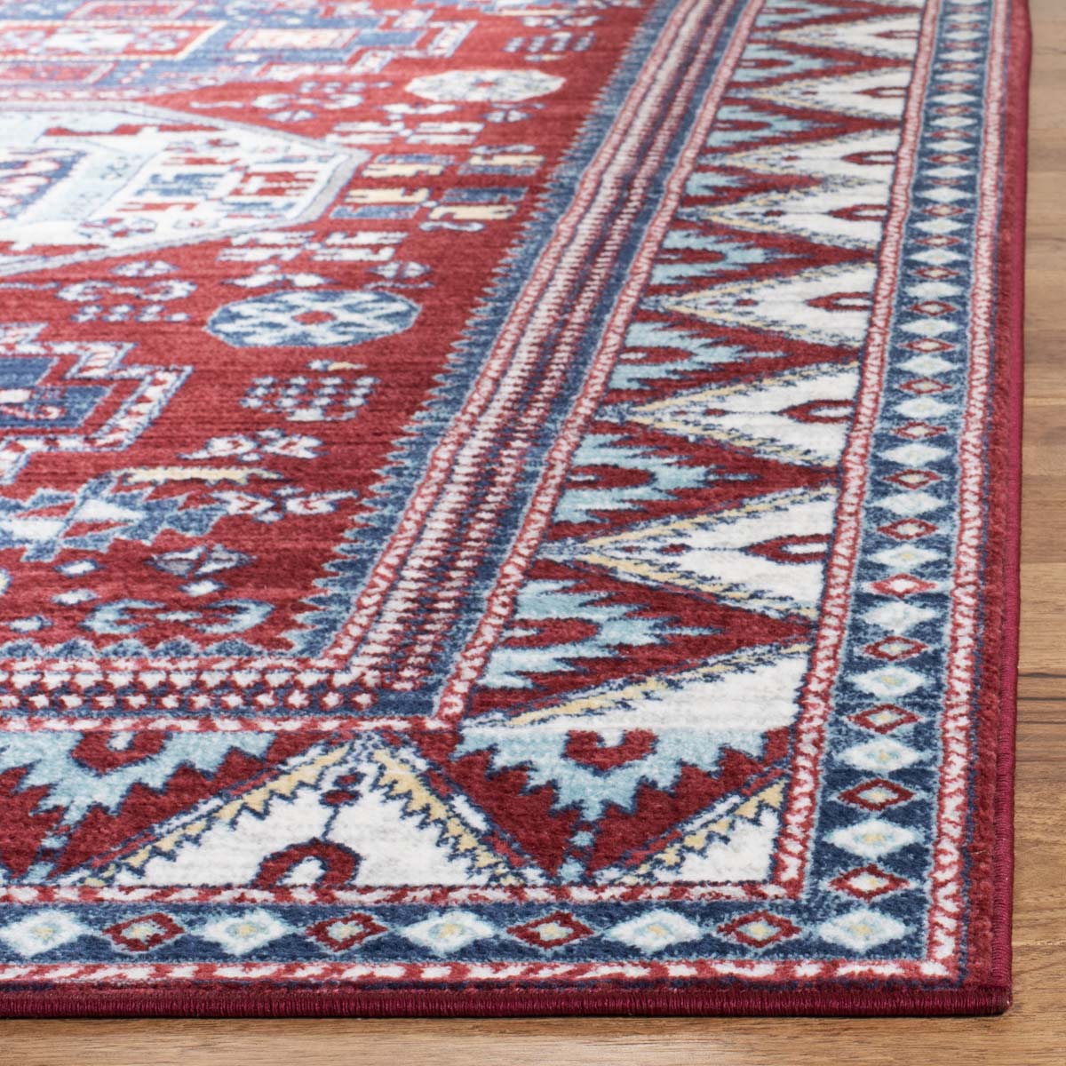 Safavieh Kazak 100 118 Rug, KZK118 - Red / Blue