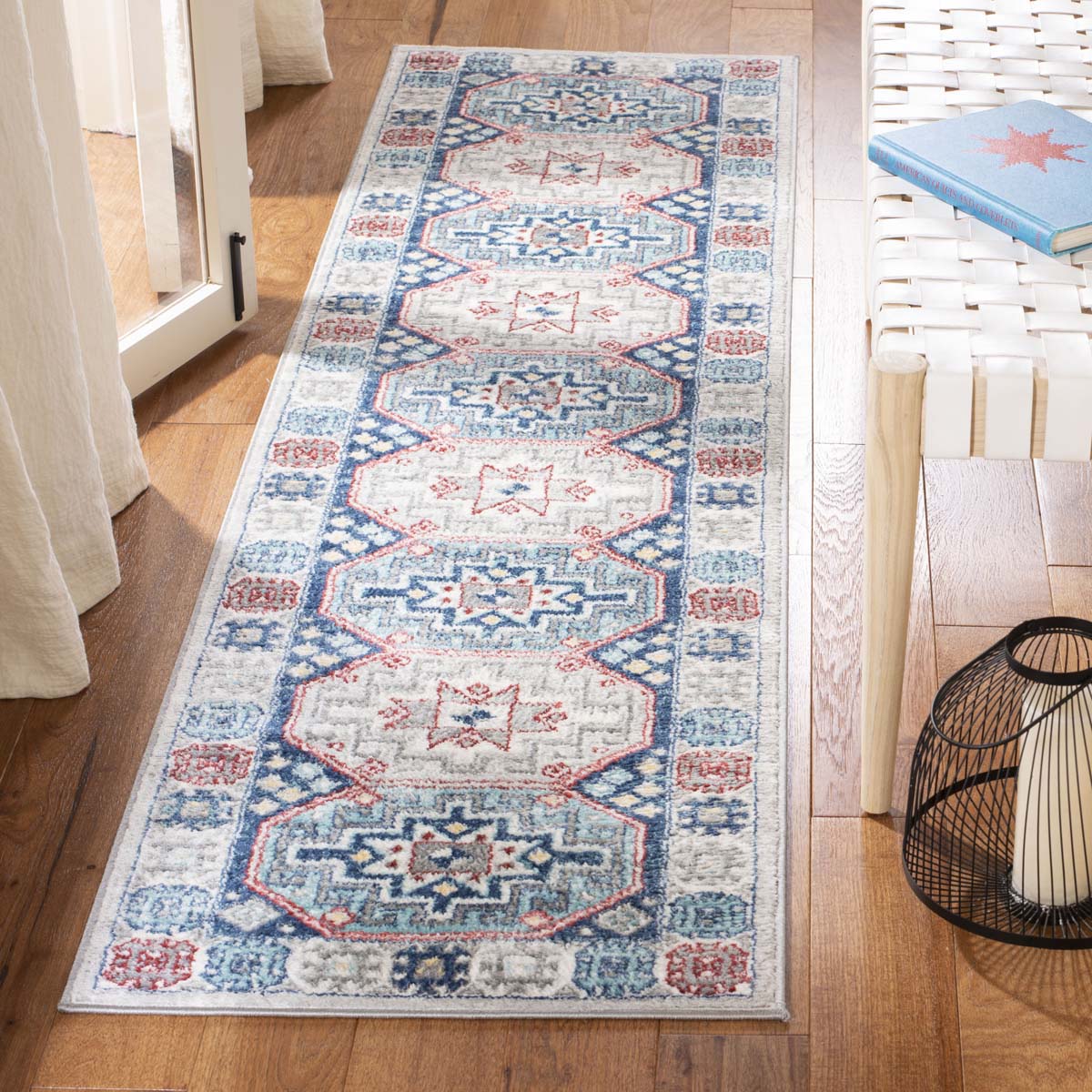 Safavieh Kazak 100 120 Rug, KZK120 - Grey / Blue