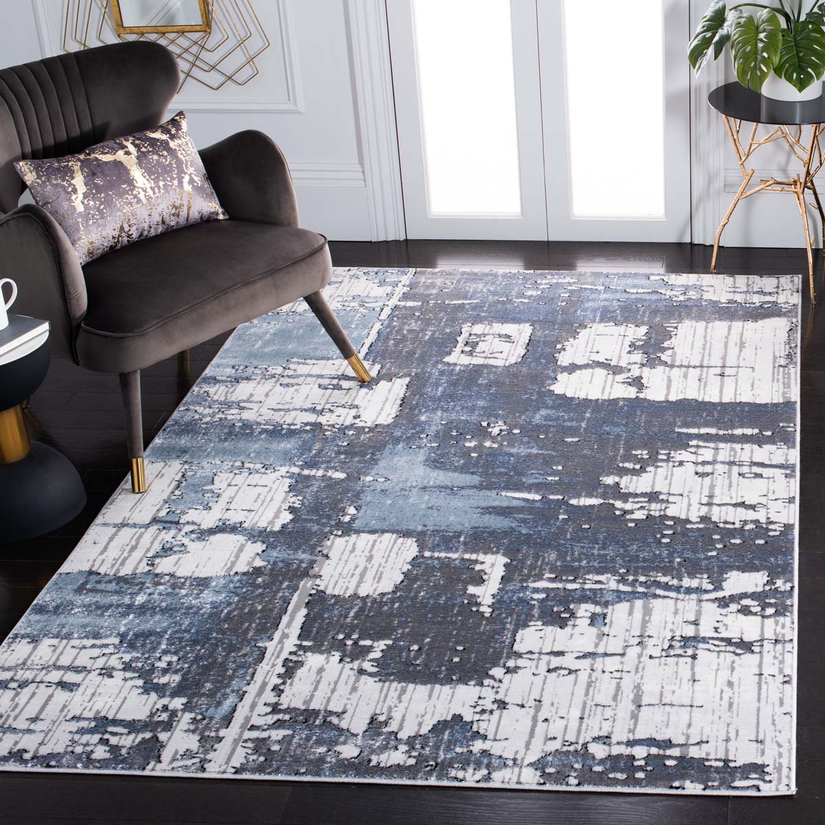 Safavieh Lagoon 186 Rug, LGN186 - Grey / Blue