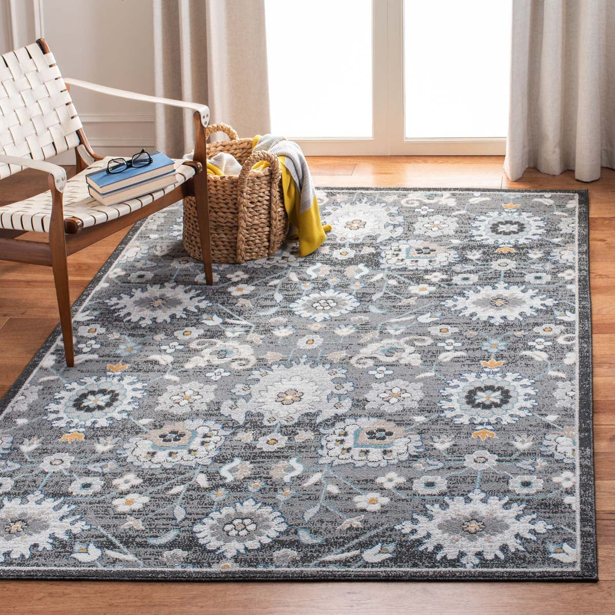 Safavieh Liberty 700 743 Rug, LIB743 - Dark Grey / Ivory