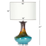 Safavieh Georgia 29 Inch H Table Lamp, LIT4054 - Reactive Blue