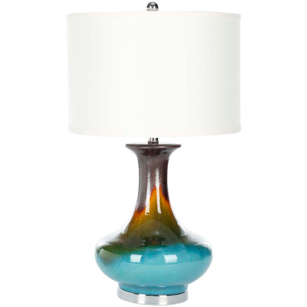 Safavieh Georgia 29 Inch H Table Lamp, LIT4054 - Reactive Blue