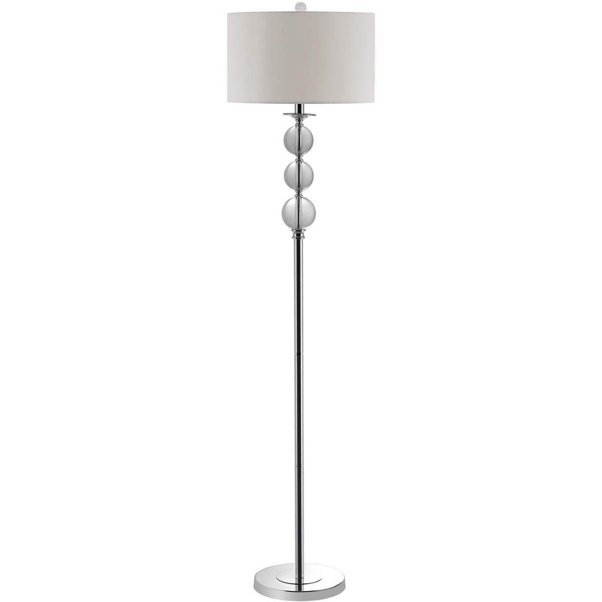 Safavieh Pippa 61 Inch H Glass Globe Floor Lamp, LIT4105 - Clear