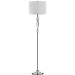 Safavieh Savannah 60 Inch H Floor Lamp, LIT4177 - Clear/Chrome
