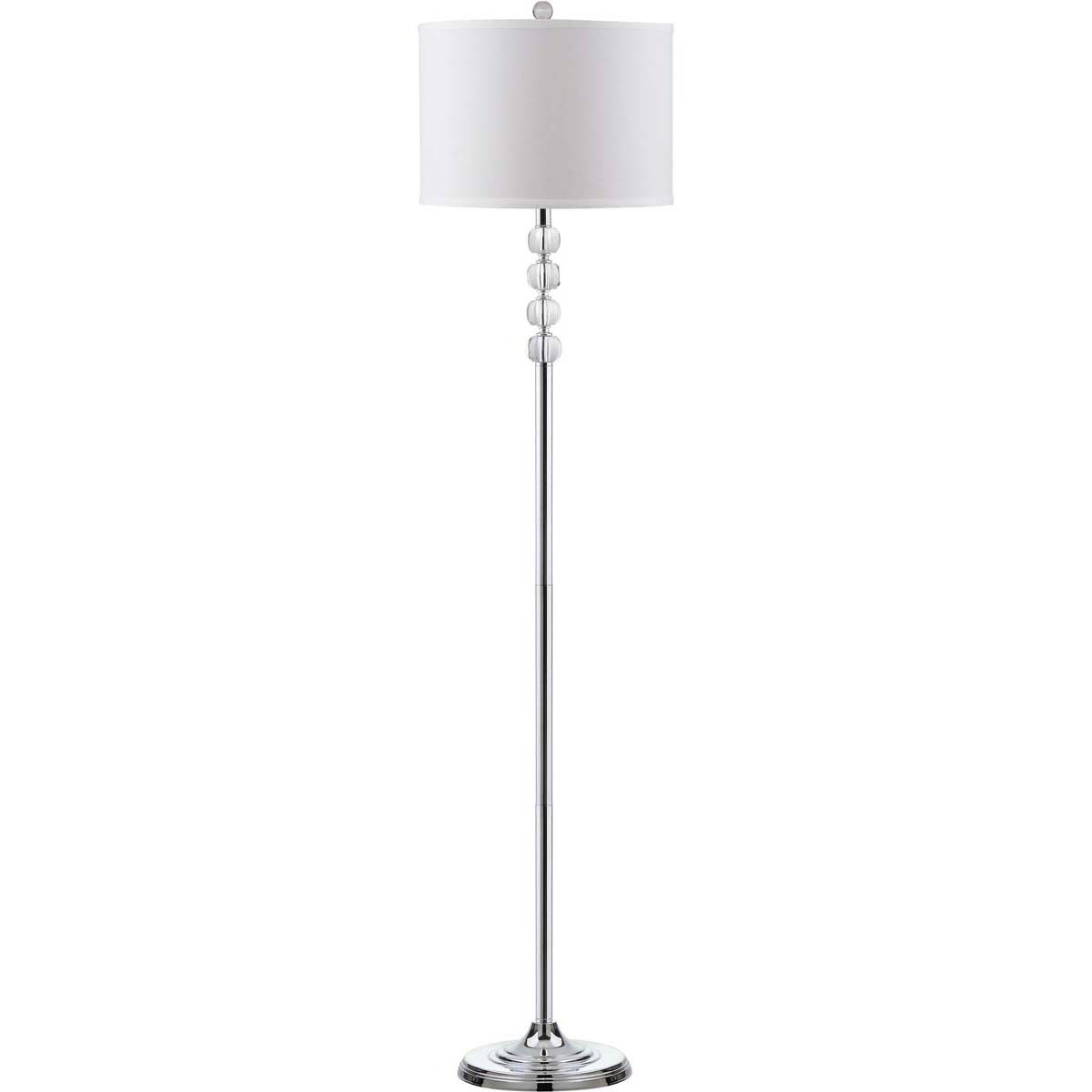 Safavieh Vendome 60 Inch H Floor Lamp, LIT4180 - Clear/Chrome