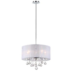 Safavieh Etude 5 Light Chrome Beaded 20, LIT4239 - Chrome