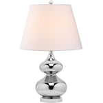 Safavieh Eva 24 Inch H Double Gourd Glass Lamp , LITS4086 - Silver