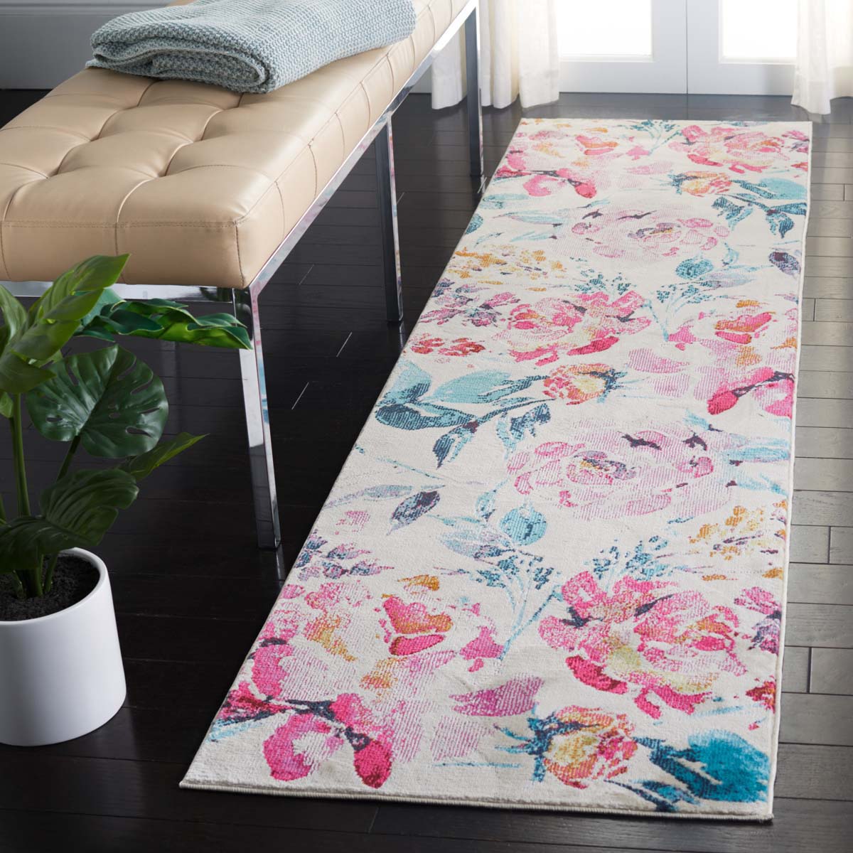 Safavieh Lillian 300 376 Rug, LLN376 - Ivory / Rose