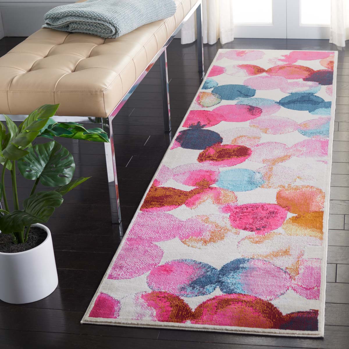 Safavieh Lillian 300 377 Rug, LLN377 - Rose / Light Blue