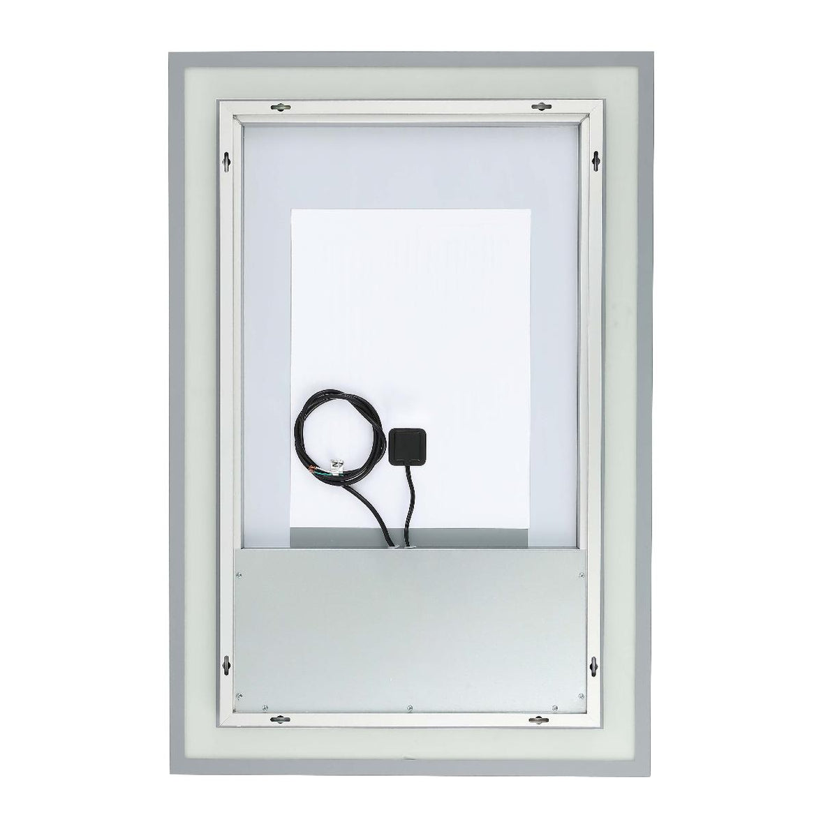 Safavieh Hyatt 24 LED Mirror, Silver / White - Silver / White