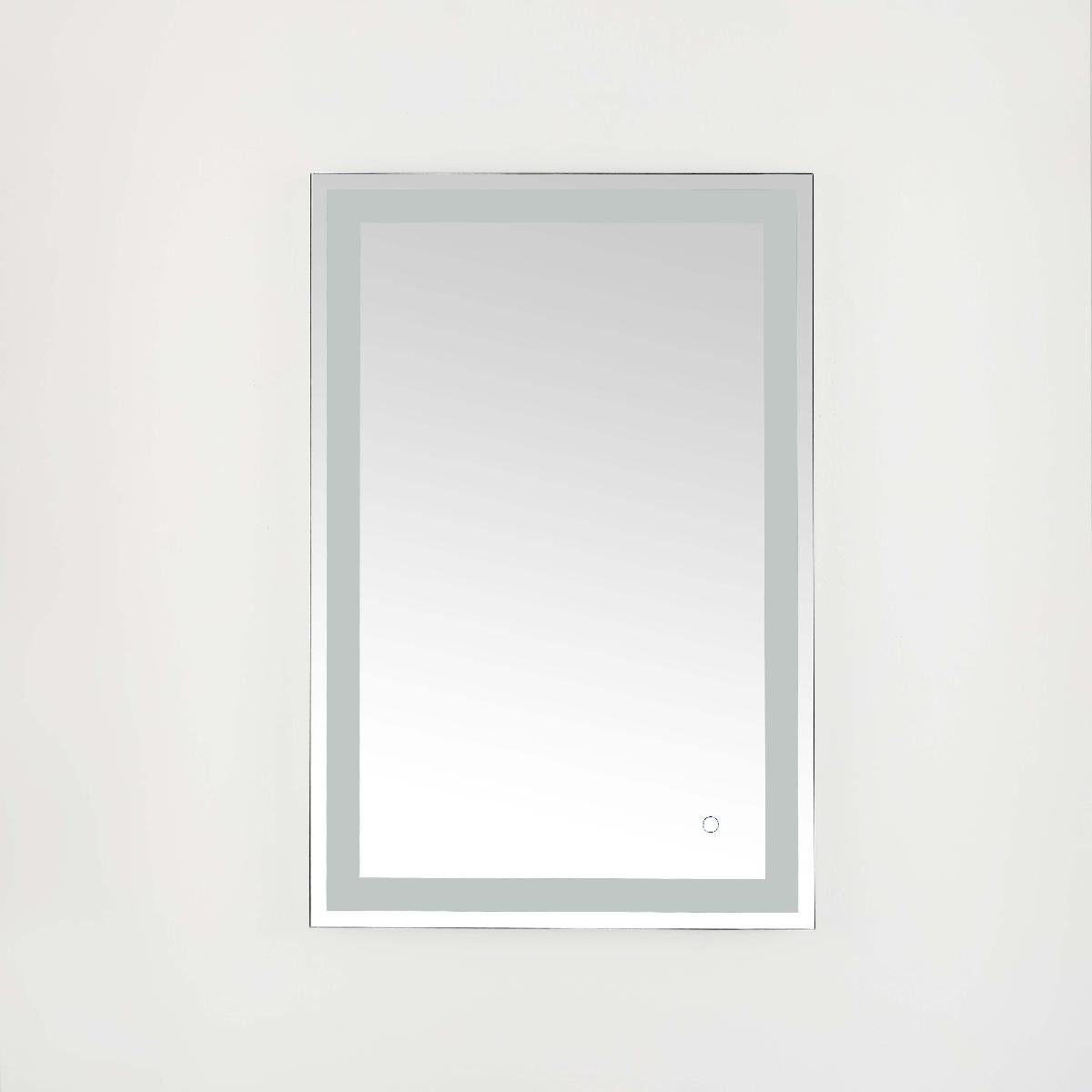 Safavieh Hyatt 24 LED Mirror, Silver / White - Silver / White