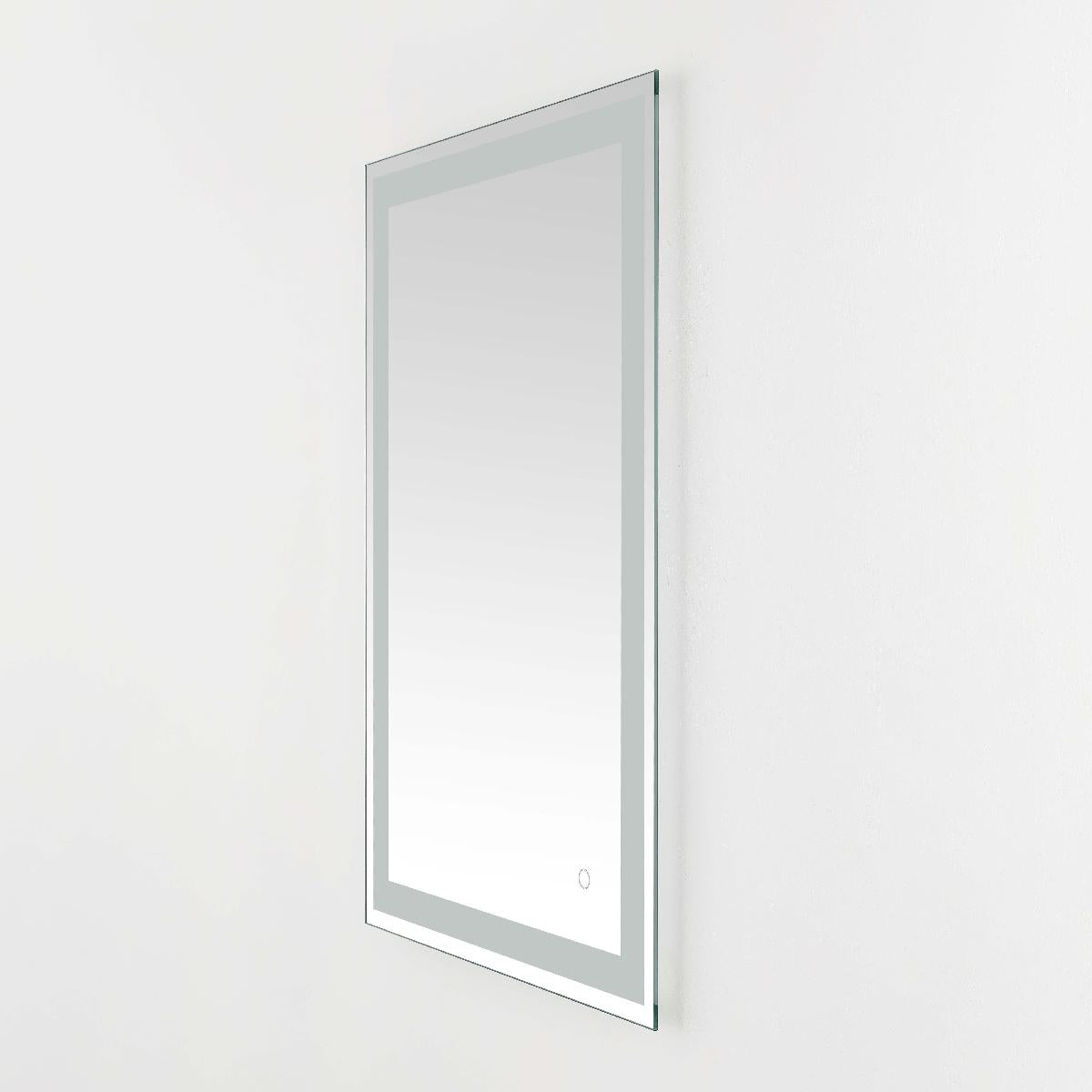 Safavieh Hyatt 24 LED Mirror, Silver / White - Silver / White