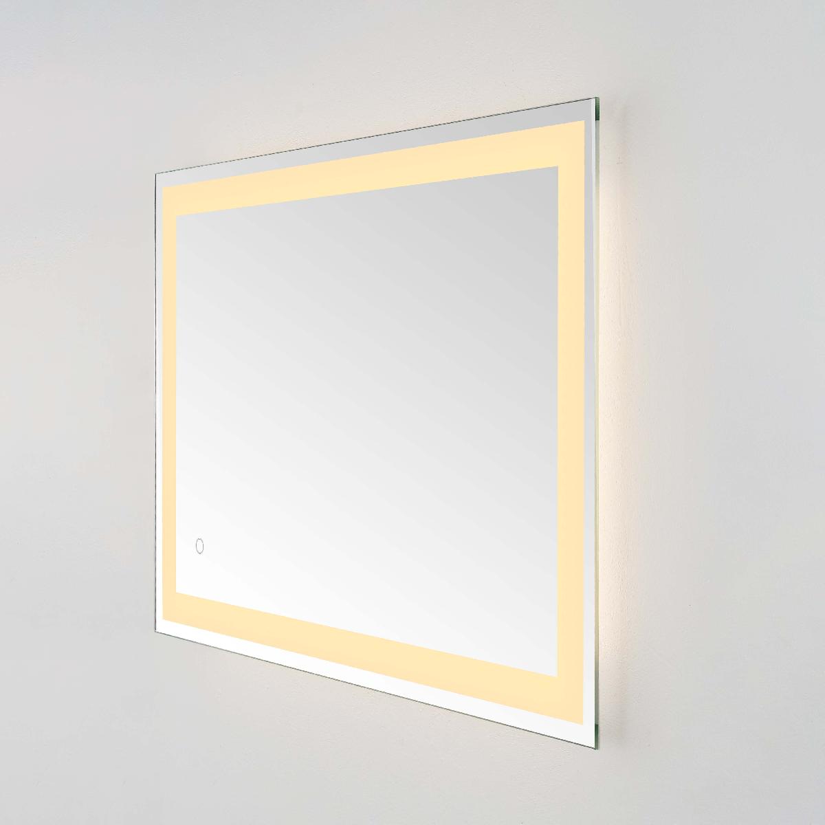 Safavieh Hyatt 24 LED Mirror, Silver / White - Silver / White