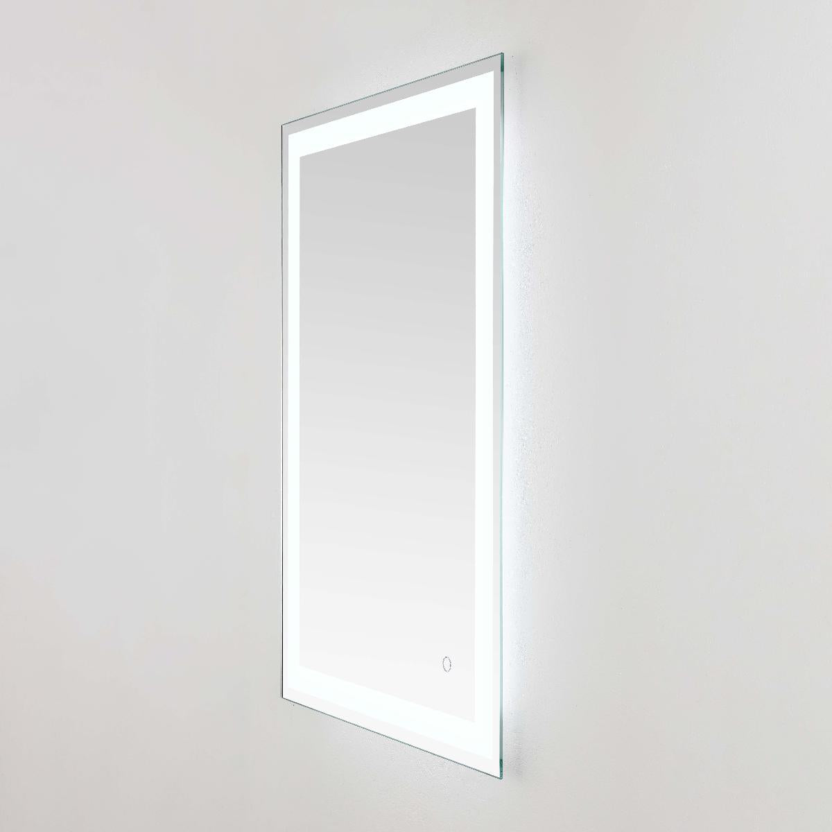 Safavieh Hyatt 24 LED Mirror, Silver / White - Silver / White